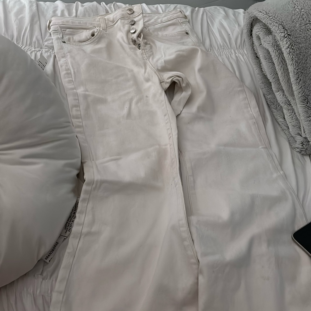 Forever 21 White Flare Jeans